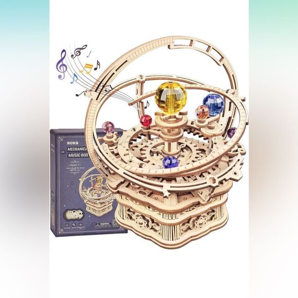 ROKR 3D Puzzles for Adults-Starry Night Music Box Kit - Picture 1 of 6